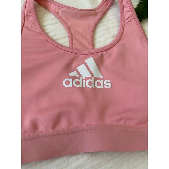 Adidas Logo Aeroready Racerback Sports Bra Womens Small - Picture 4 of 4